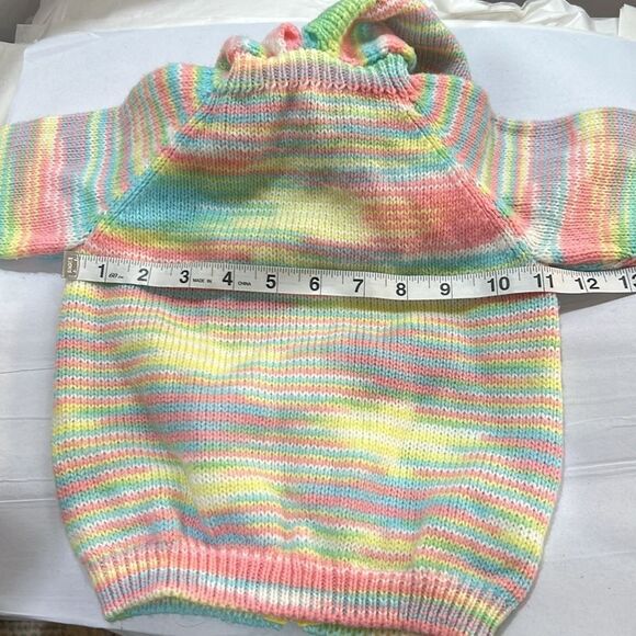 Betty’s Original handmade back zipper sweater with hood. 2T to 3T - Picture 10 of 12